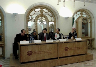 تقریر اجتماع حضور اللجنة الدولیة للصلیب الاحمر في معهد الدراسات الاستراتیجیة للشرق الأوسط